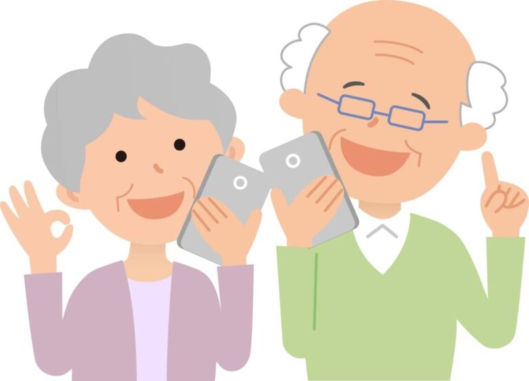 高齢者のスマホ