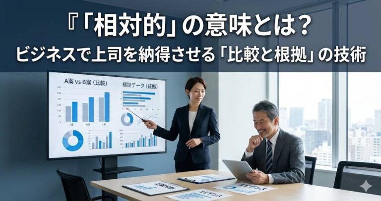 「相対的」の意味とは？