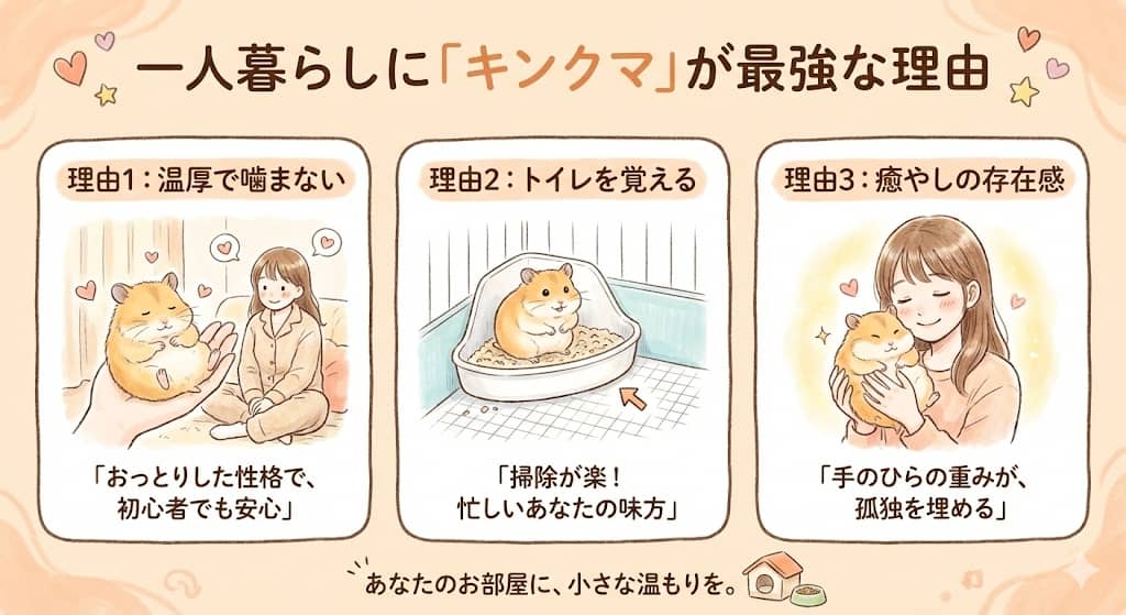 キンクマハムスターを推す3つの理由