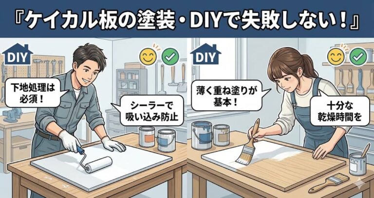 ケイカル板の塗装・DIYで失敗しない！