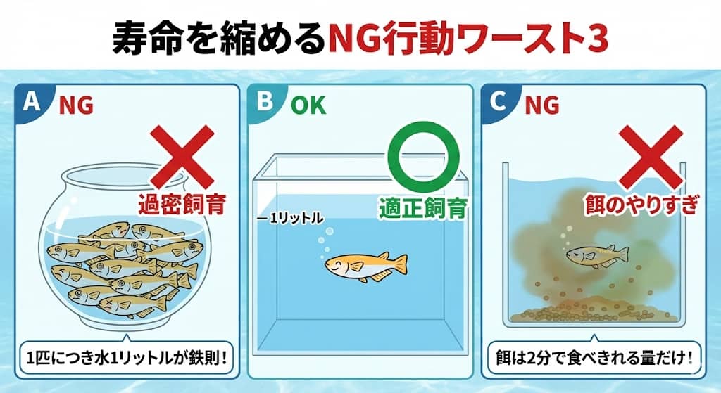 寿命を縮めるNG行動ワースト3