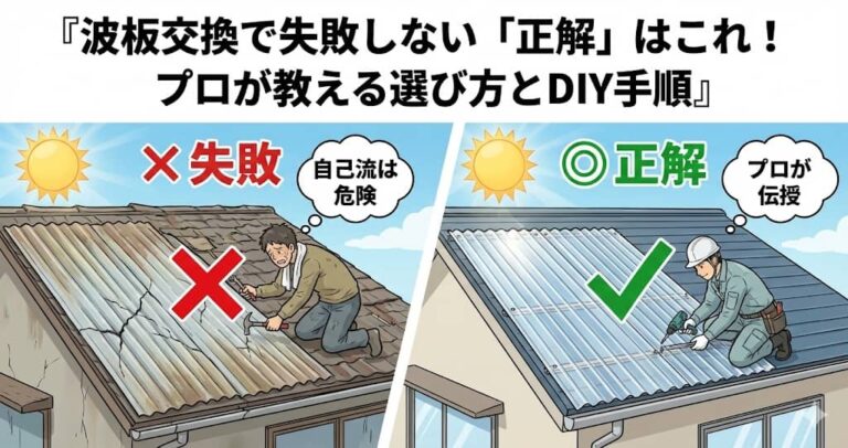 波板交換で失敗しない「正解」はこれ！プロが教える選び方とDIY手順