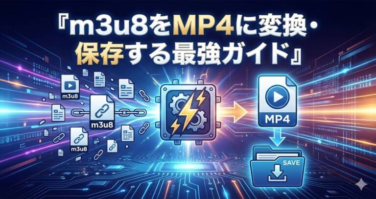 m3u8をMP4に変換・保存する最強ガイド