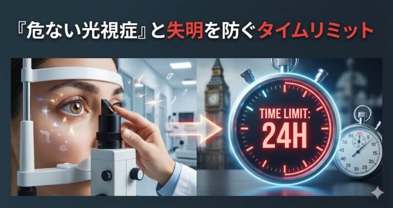「危ない光視症」と失明を防ぐタイムリミット