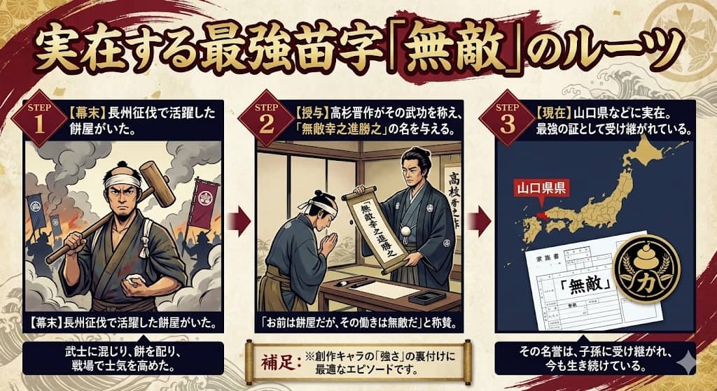 「無敵」苗字の由来解説