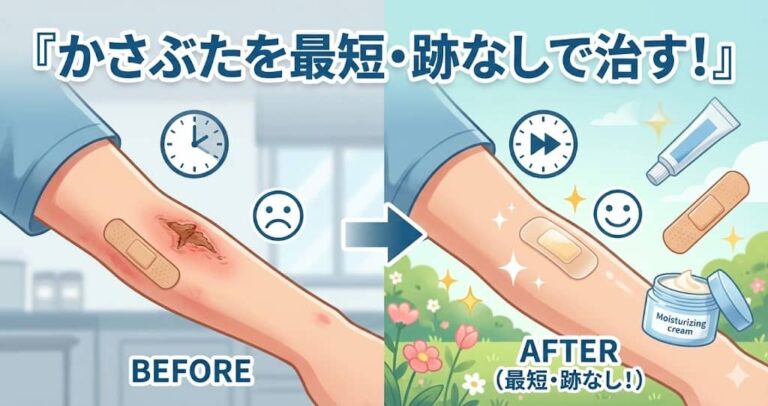 かさぶたを最短・跡なしで治す！