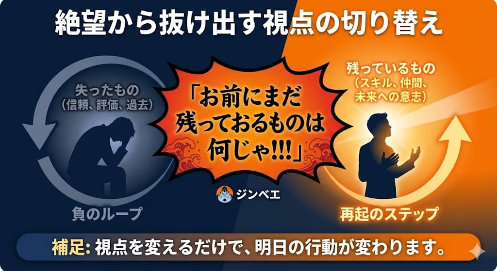 ジンベエ流「再起のリフレーミング」思考