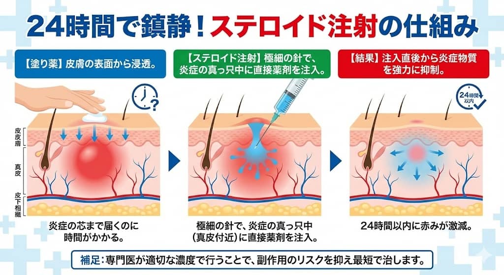 ステロイド局所注射の作用メカニズム