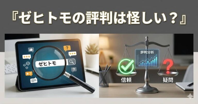 ゼヒトモの評判は怪しい？