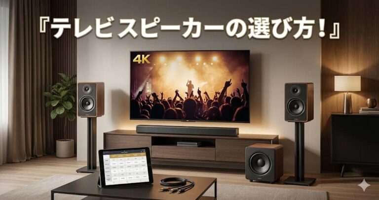テレビ スピーカーの選び方