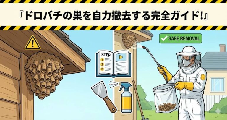 ドロバチの巣を自力撤去する完全ガイド