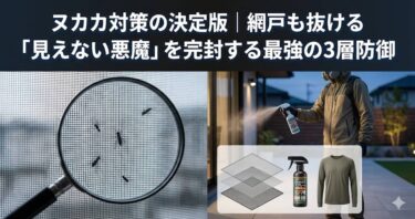 ヌカカ対策の決定版｜網戸も抜ける「見えない悪魔」を完封する最強の3層防御