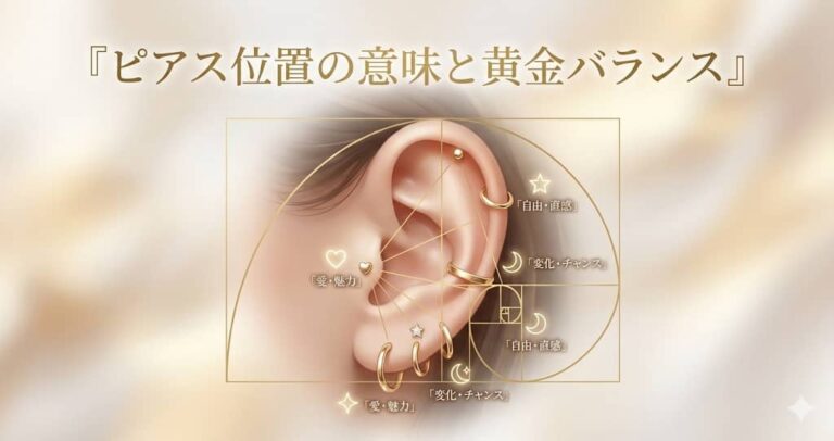 ピアス位置の意味と黄金バランス