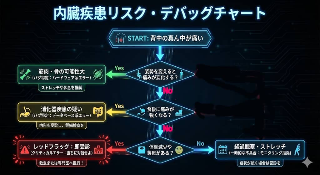 内臓疾患リスク・デバッグチャート