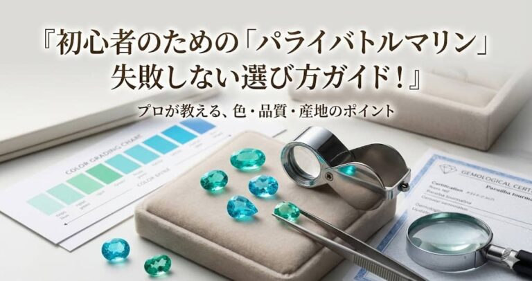 初心者のための「パライバトルマリン」失敗しない選び方ガイド