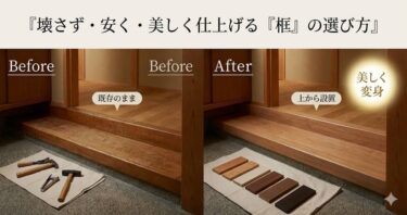 壊さず・安く・美しく仕上げる『框』の選び方