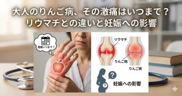 大人のりんご病、その激痛はいつまで？リウマチとの違いと妊娠への影響
