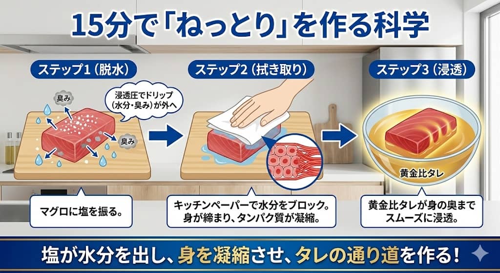 振り塩による浸透圧の仕組み