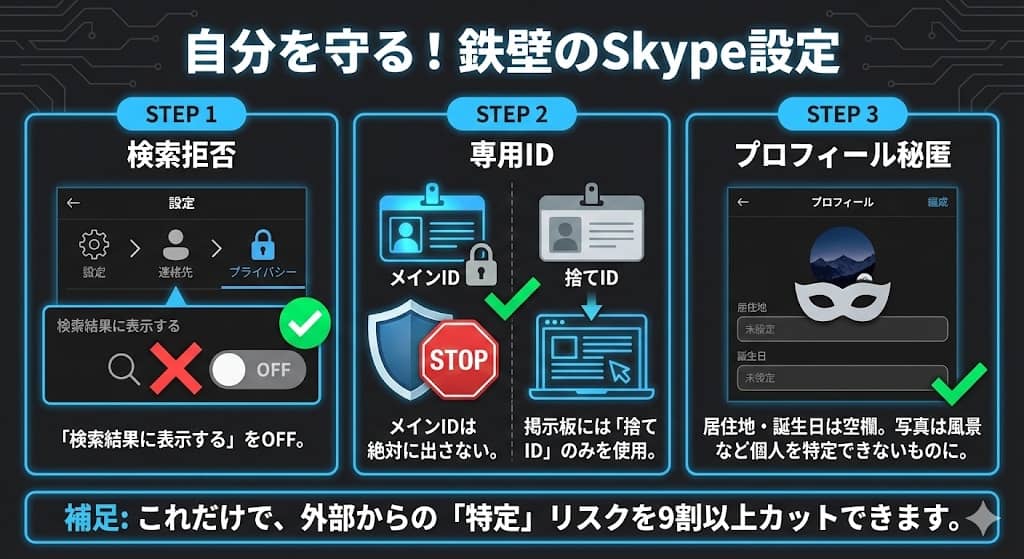 晒し被害を防ぐSkypeプライバシー設定の3大チェックポイント