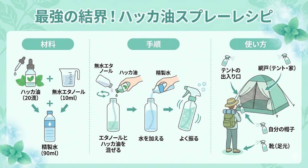 最強の結界！ハッカ油スプレーレシピ