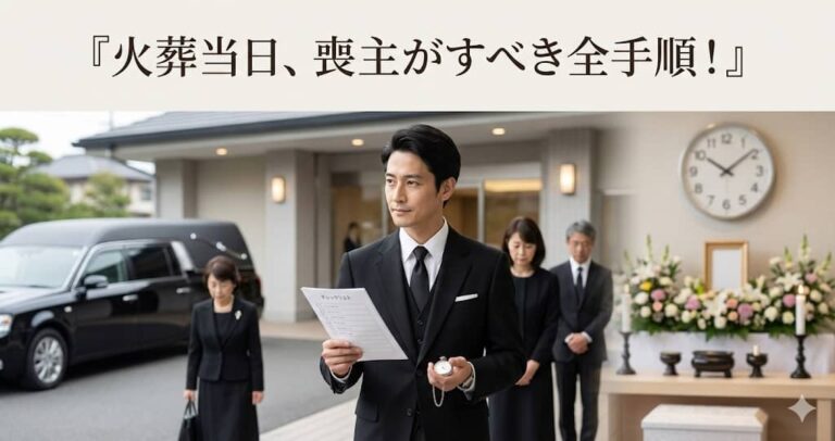 火葬当日、喪主がすべき全手順