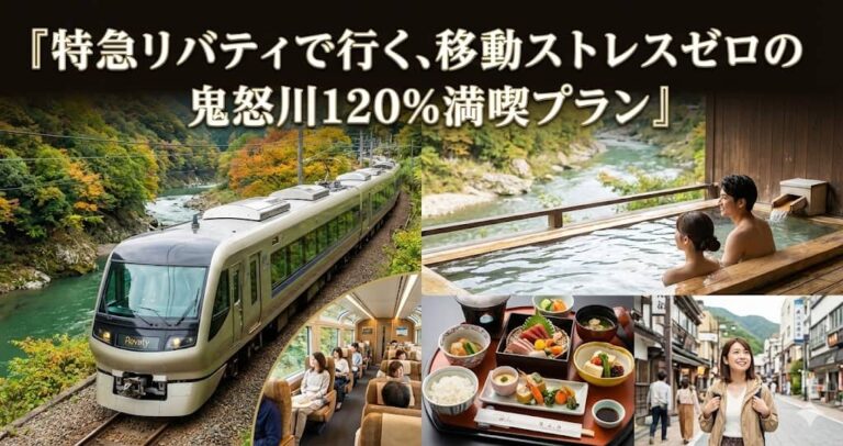 特急リバティで行く、移動ストレスゼロの鬼怒川120%満喫プラン
