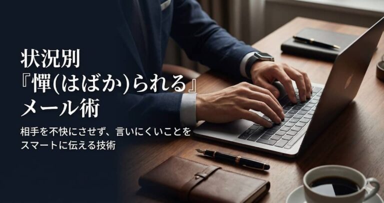 状況別『憚(はばか)られる』メール術