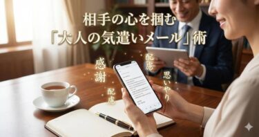相手の心を掴む「大人の気遣いメール」術