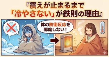 震えが止まるまで「冷やさない」が鉄則の理由