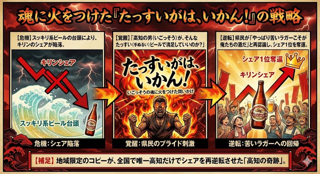 高知のシェア逆転劇「高知の奇跡」フロー図