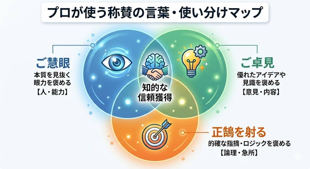 3つのキラーフレーズ使い分けベン図