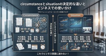 circumstanceとsituationの決定的な違いとビジネスでの使い分け