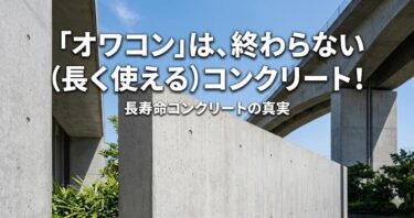 「オワコン」は、終わらない（長く使える）コンクリート！