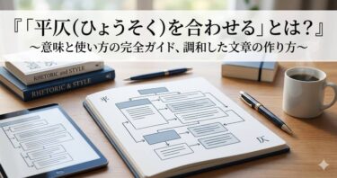 「平仄(ひょうそく)を合わせる」とは？