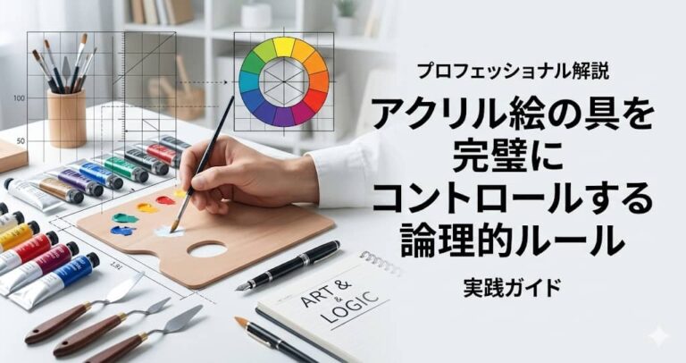 アクリル絵の具を完璧にコントロールする論理的ルール