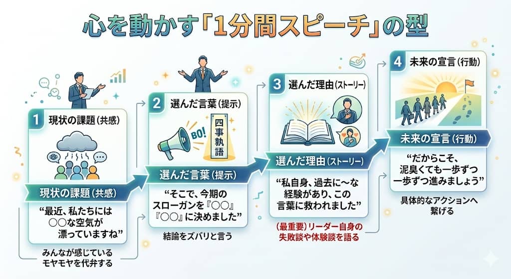 スピーチ構成テンプレート図