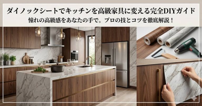 ダイノックシートでキッチンを高級家具に変える完全DIYガイド