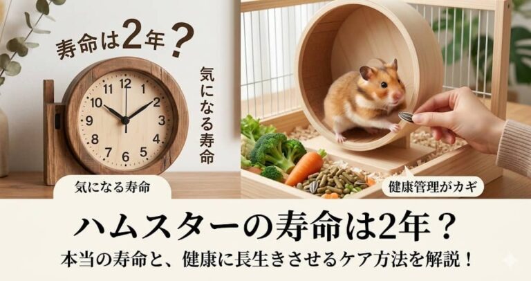 ハムスターの寿命は2年？