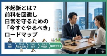 不起訴とは？前科を回避し日常を守るための「今すぐやるべき」ロードマップ