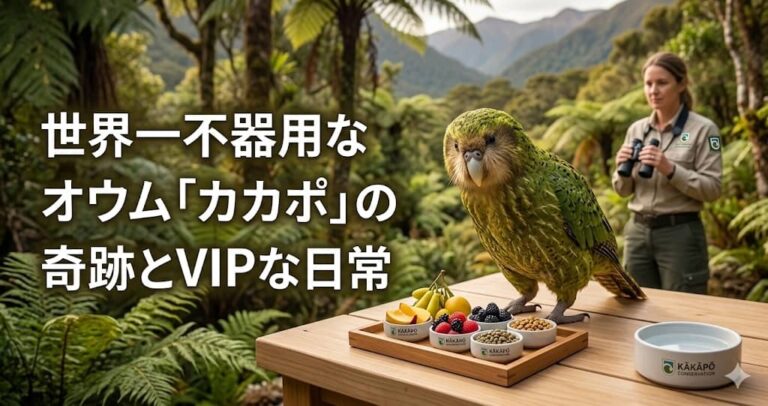 世界一不器用なオウム「カカポ」の奇跡とVIPな日常