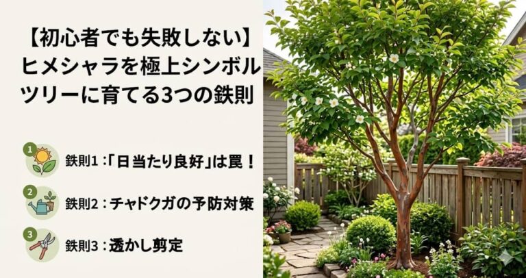 初心者でも失敗しない、ヒメシャラを極上シンボルツリーに育てる3つの鉄則