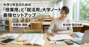 大学2年生のための「授業用」と「就活用」大学ノート最強セットアップ