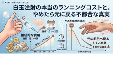 白玉注射の本当のランニングコストと、やめたら元に戻る不都合な真実