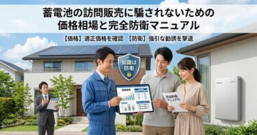 蓄電池の訪問販売に騙されないための価格相場と完全防衛マニュアル