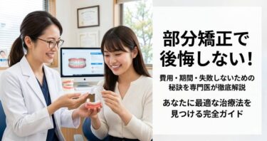 部分矯正で後悔しない！