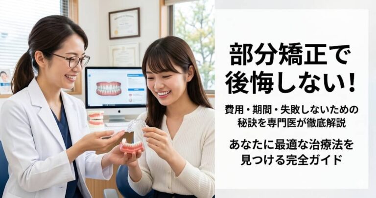 部分矯正で後悔しない！