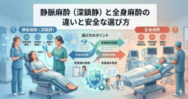 静脈麻酔（深鎮静）と全身麻酔の違いと安全な選び方