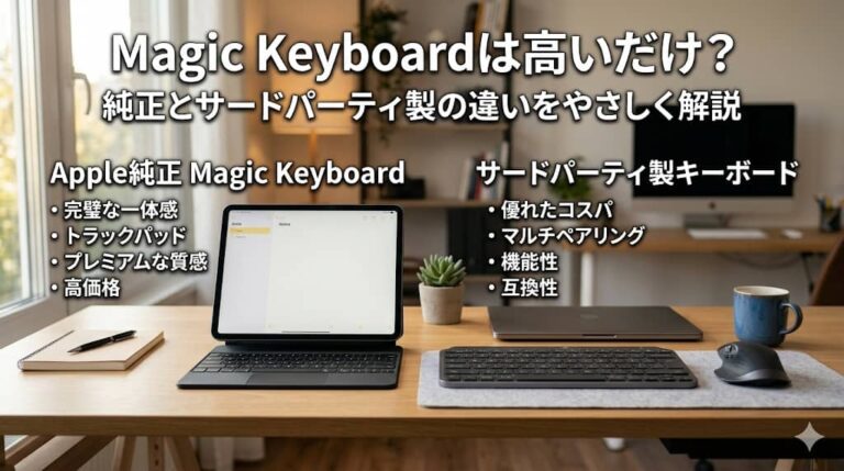 Magic Keyboardは高いだけ？純正とサードパーティ製の違いをやさしく解説