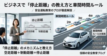 「停止距離」の教え方と車間時間ルール