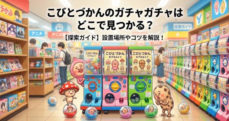 こびとづかんのガチャガチャはどこで見つかる？